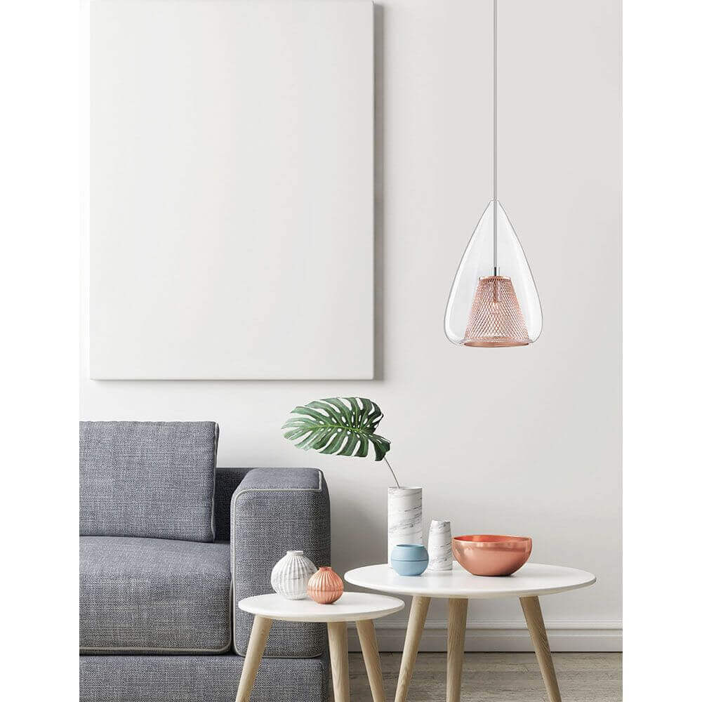 Hugo pendant lamp Ø 16.5cm glass