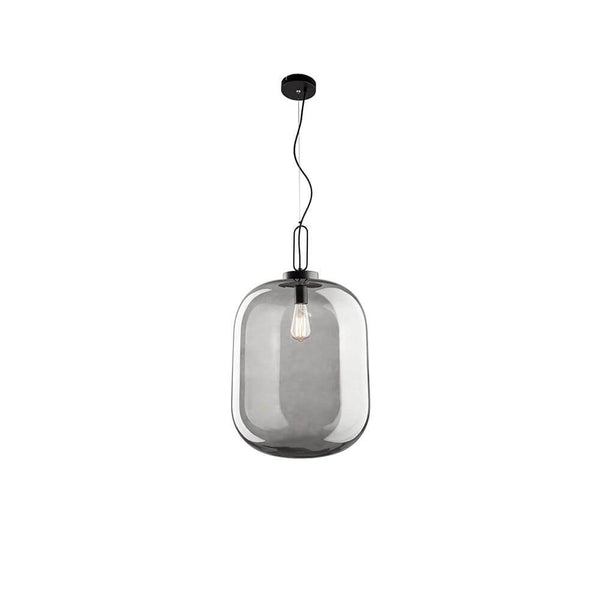 Hunter pendel glas røg farver i et elegant sort-transparent design, ideel til moderne livsstil.