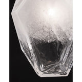 Ice glass pendant lamp 5-flg. Running