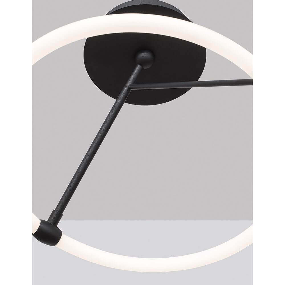 Janus LED Deckenlampe Ø 38cm Sandig-Schwarz