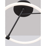 Janus LED Deckenlampe Ø 38cm Sandig-Schwarz