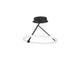 Janus LED Deckenlampe Ø 38cm Sandig-Schwarz mit modernem, minimalistischem Design und warmweißem Licht.