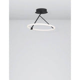 Janus LED Deckenlampe Ø 38cm Sandig-Schwarz