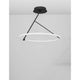 Janus LED Deckenleuchte Schwarz - moderne, dimmbare Deckenleuchte mit minimalistischem Design in schwarz und weiß.