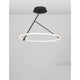 Janus LED Deckenleuchte Schwarz mit modernem Design und warmweißem Licht.