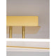 Detailansicht der Jertuna LED Deckenlampe Gold, Klar mit elegantem goldenen Design und Lichtverteilung.
