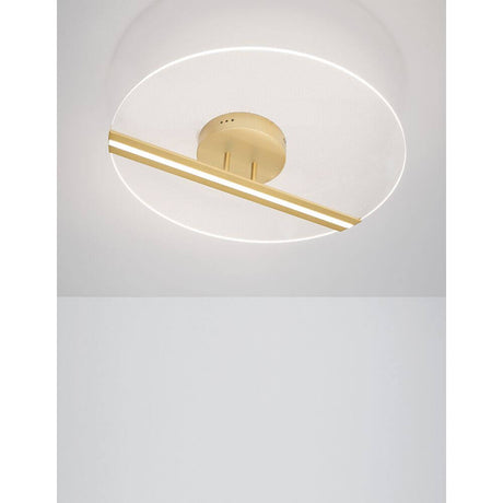 Jertuna LED plafonnier Ø 53 cm rond au design élégant en aluminium et acrylique.
