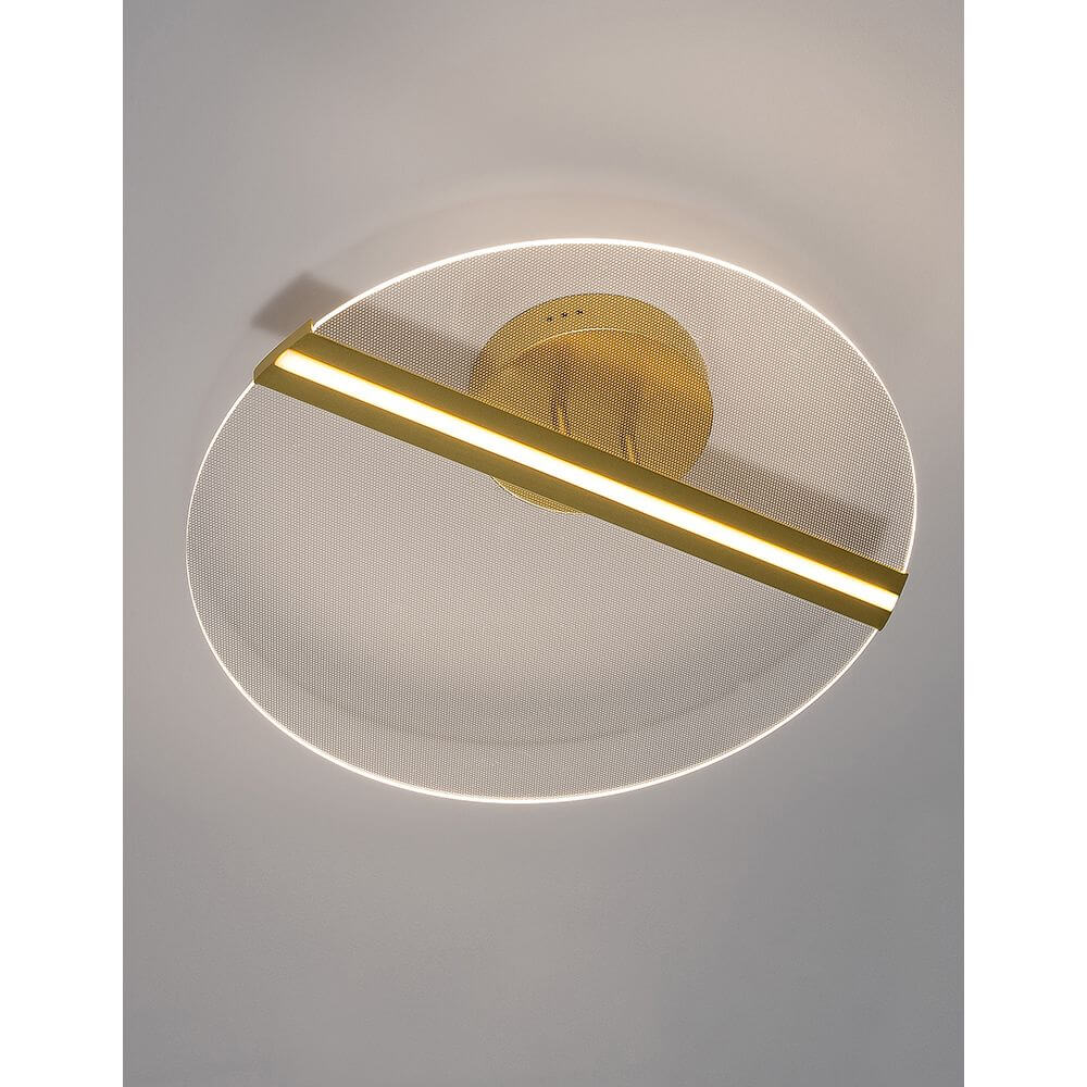 Jertuna LED Deckenlampe Ø 53cm Rund mit elegantem Design aus Aluminium und Acryl.