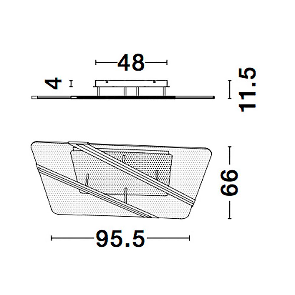 Jertuna LED Acryl-Deckenleuchte  Nova Luce   