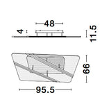 Jertuna LED Acryl-Deckenleuchte  Nova Luce   