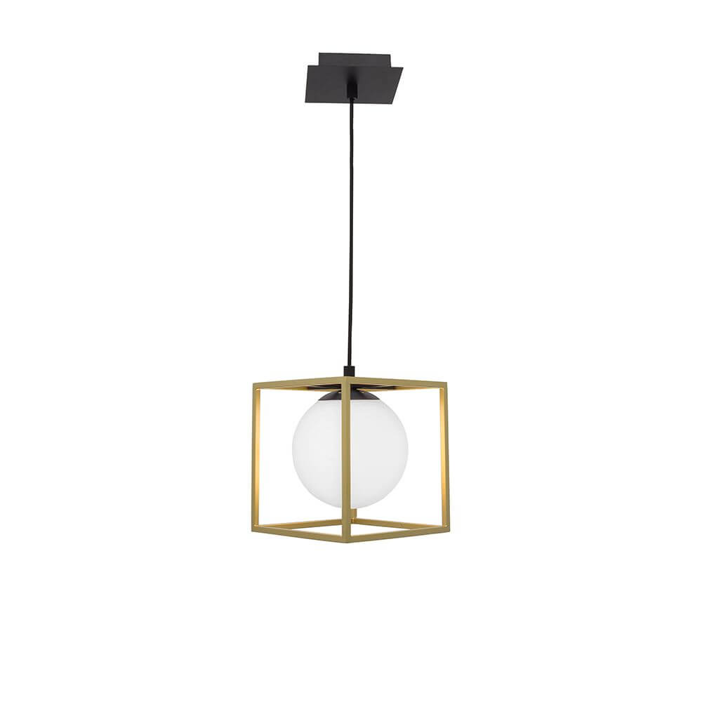 Juliet hanging lamp cube Ø 40cm brass