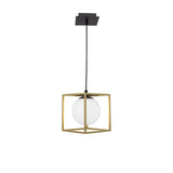 Juliet Hanging Lamping Cube Ø 40 cm Ottone