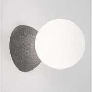 Zero Wandleuchte Rund von Nova Luce, moderne runde Wandleuchte aus weißem Gips und opakem Glas