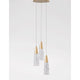Kovac Hängelampe 3-flammig Glas Gold mit elegantem Design und dekorativem Glas.