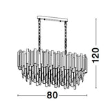 Chandelier chantant Grane en or métallique