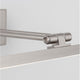 Nova Luce LED wall light Marnell silver, modern metal wall lamp with LED-spot, detail view