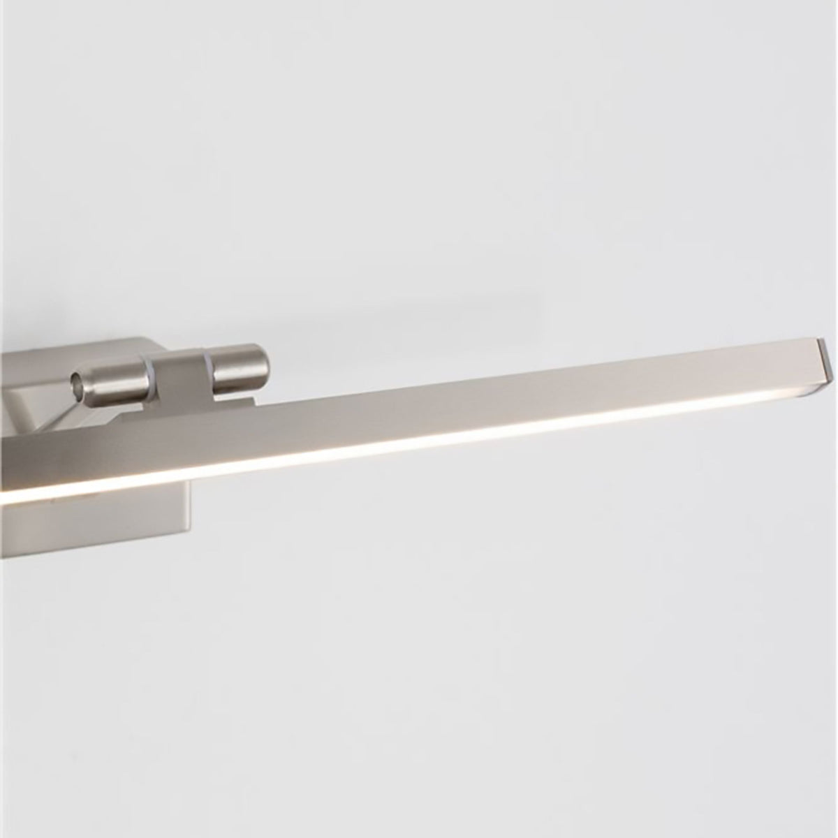 Nova Luce LED wall light Marnell made of metal in silver, modern designer light with LED-strip