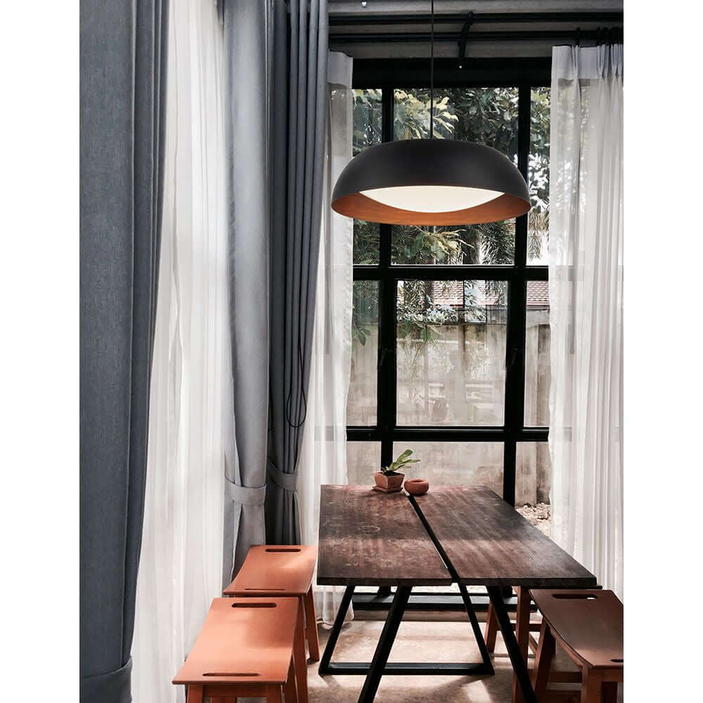 Landon Led hanging lamp Ø 60cm black