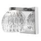 Lara Wandlampe Glas Chrom mit elegantem Design und klarem Glas, ideal für Wohn- oder Schlafzimmer.