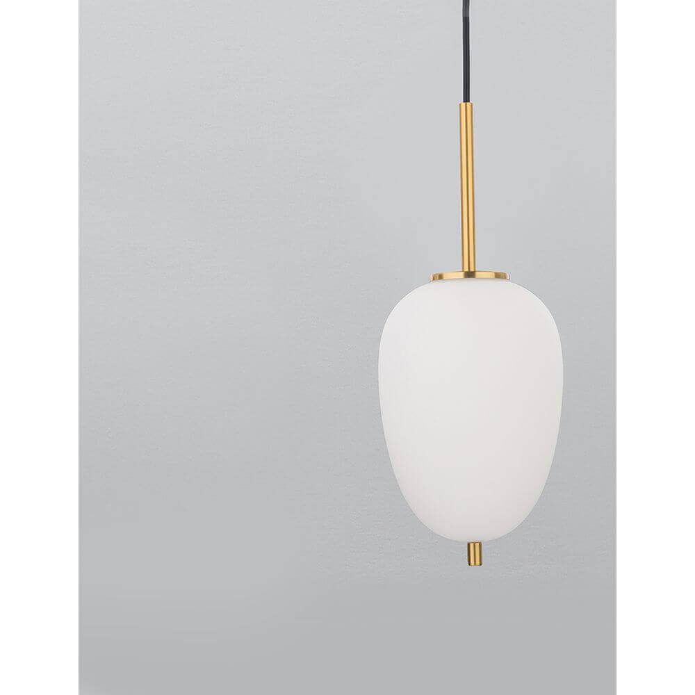 Nova Luce Lato Glas-Hängeleuchte Antik-Gold