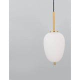 Nova Luce Lato Glas-Hängeleuchte Antik-Gold