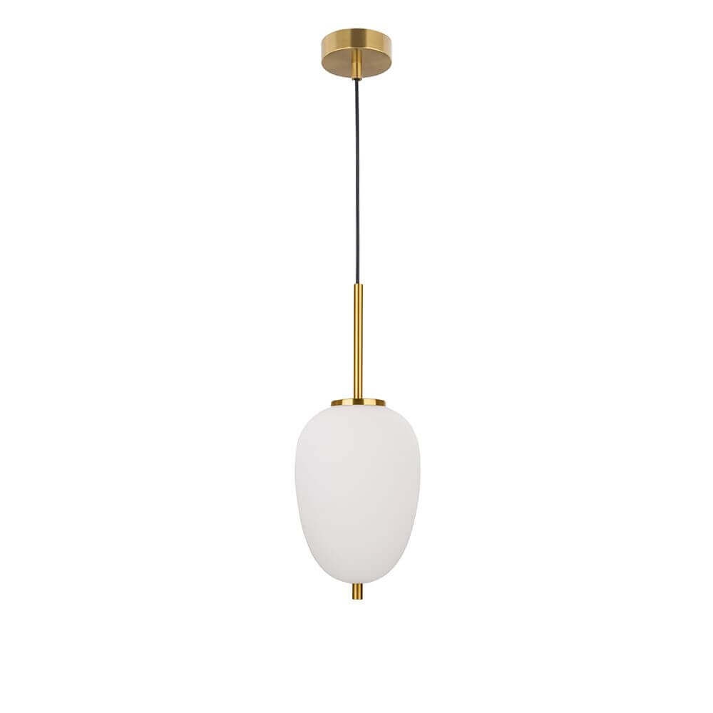 Nova Luce Lato Glas-Hängeleuchte Antik-Gold