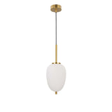 Nova Luce Lato Glas-Hängeleuchte Antik-Gold