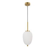 Nova Luce Lato Glas-Hängeleuchte Antik-Gold, elegante Pendelleuchte aus Glas und Metall in Gold