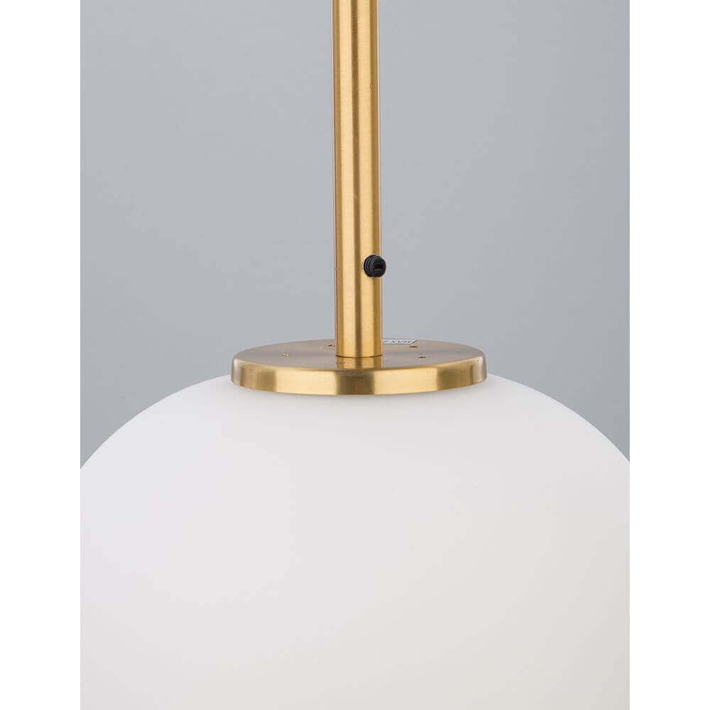 Nova Luce Lato Glas-Hängeleuchte Antik-Gold