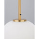 Nova Luce Lato Glas-Hängeleuchte Antik-Gold