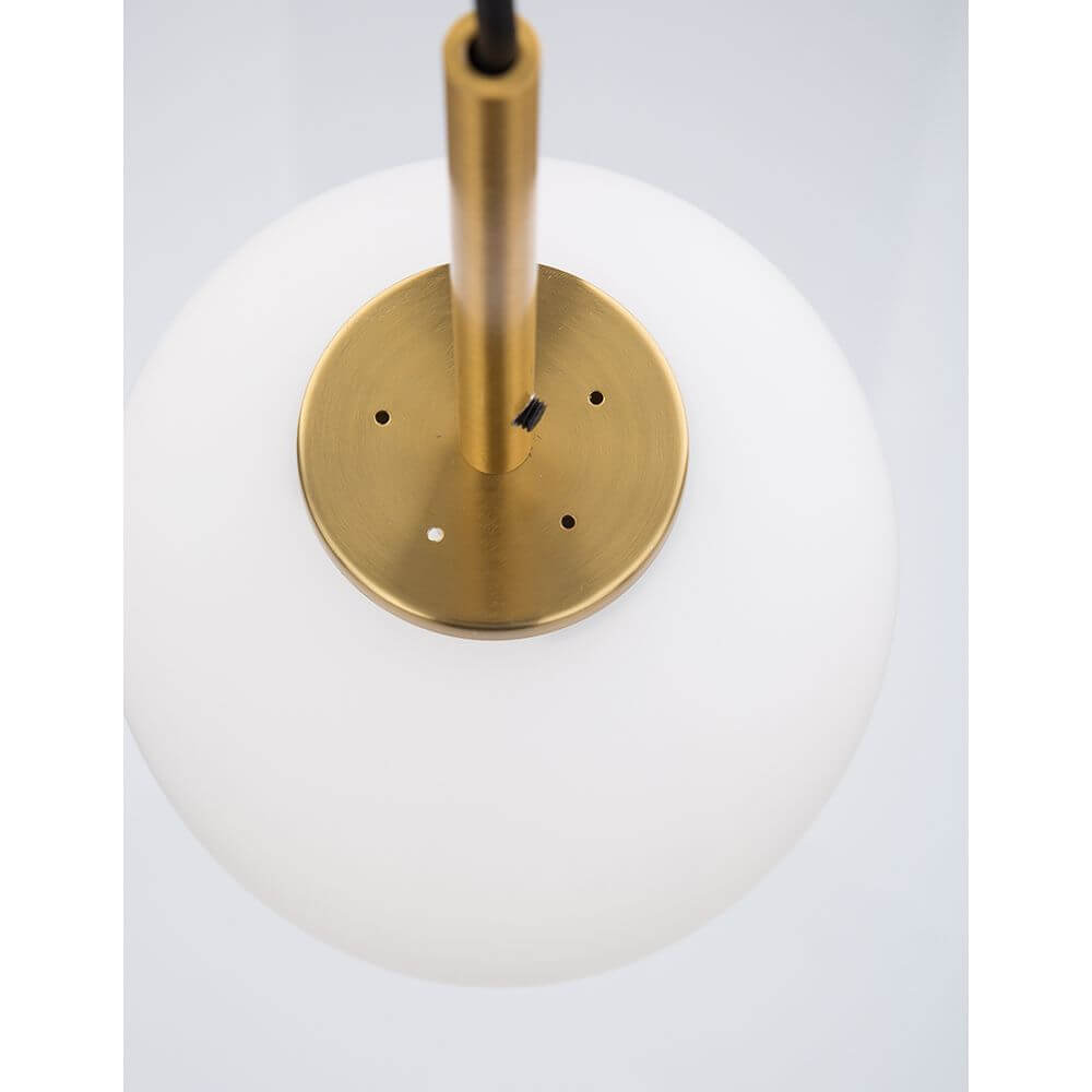 Nova Luce Lato Glas-Hängeleuchte Antik-Gold