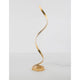 Leon LED Stehlampe 143cm Gold mit stilvollem, schlangenförmigem Design in elegantem Gold-Finish.