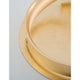 Leon LED Stehlampe 143cm Gold - Detailansicht des goldenen Lampenfußes für elegantes Wohnambiente.