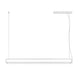 Line LED Hängeleuchte 130cm – moderne, schlanke Pendelleuchte in Weiß für stilvolle Beleuchtung.