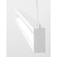 Line LED Hängeleuchte 130cm in modernem Design, weiß mit gleichmäßiger Ausleuchtung für stilvolle Innenräume.