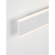 Nova Luce Line LED Wandlampe Acryl – moderne weiße Acryl-Wandleuchte mit integrierter LED und diffuser Leuchtkante