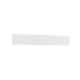 Nova Luce Line LED white wall light, modern elongated wall lamp made of plastic, front view