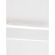 Nova Luce Line LED white wall light, modern wall lamp with horizontal LED light bars, front view