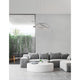 Livorno LED Ring Hängelampe im modernen Wohnzimmer mit elegantem Design und guter Lichtverteilung.