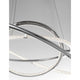 Livorno LED Ring Hängelampe aus Aluminium und Glas mit Kristallen, modernes Design für stilvolle Beleuchtung.