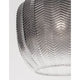 Loni Glas-Pendellampe Verlaufend Farbig – Detailansicht der eleganten Glasglocke mit zigzag-muster.