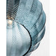 Loni Glas-Pendellampe Verlaufend Farbig Detailansicht der schönen Glasoberfläche in Blau mit Zickzack-Muster.