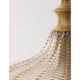 Loni Glas-Pendellampe Verlaufend Farbig - Detailansicht der eleganten Glasglocke mit goldfarbenem Metall.