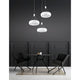 Moderne Lumi LED Hängelampe 3-flammig in Weiß, ideal für stilvolle Wohnräume.