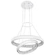 Schicke Lumi LED Hängeleuchte Ø 60cm Weiß mit modernem Design und eleganten Ringen.
