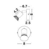 Lup Spot Wandlampe Metall