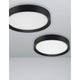 Alt Tag: Luton LED Deckenleuchte Ø 55cm schwarze runde LED-Deckenlampe minimalistisch für Wohn- oder Esszimmer, warmweiß, energiesparend