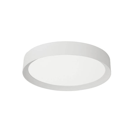 Luton LED Deckenleuchte Ø 55cm – minimalistische weiße LED-Deckenlampe, warmweiß, ideal für Esszimmer, Wohnzimmer oder Flur