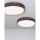 Luton LED Deckenleuchte Ø 55cm - moderne runde LED-Deckenlampe mit braun-goldenem Rand, warmweiß, ideal für Esszimmer, Flur oder Wohnzimmer