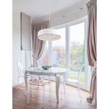 Lampa wiszące Lyon Crystal Ø 46 cm biały